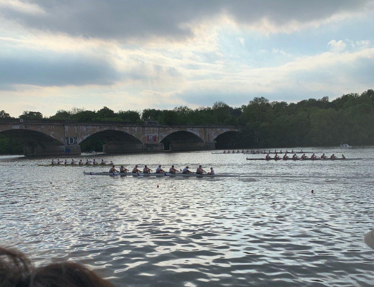 As six seat of the near boat, Malone powers the 1st Varsity eight to a fourth place finish at the 2019 Stotesbury Cup Regatta. 