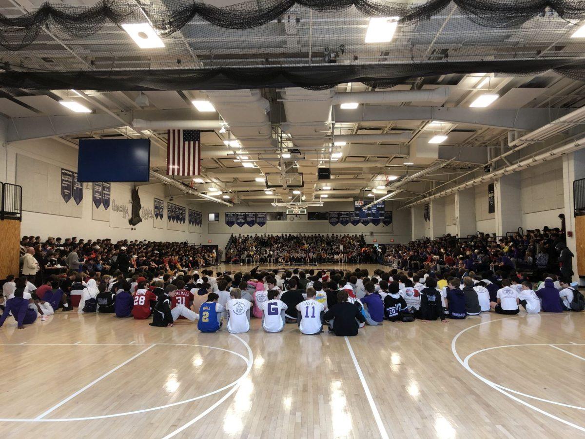 Students sitting in the Carmody Center waiting for the opening ceremony to begin at Gonzaga Fest in 2019. Picture from Gonzaga Fest Flickr.