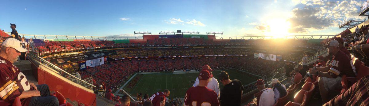 I miss being able to go to games in person, but this would have been a hard season to see in person; the Washington Football Team struggles to earn a spot in the playoff still this year.  (Personal Photo) 