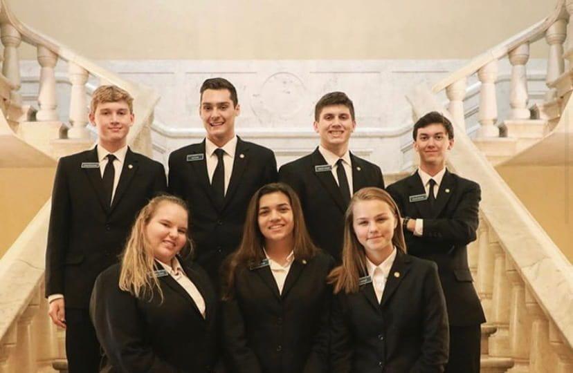 Jack Wood, senior, lived at the U.S. Capitol grounds during part of his junior year with  his fellow page friends who came from all across the United States. (Photo submitted by Jack Wood)