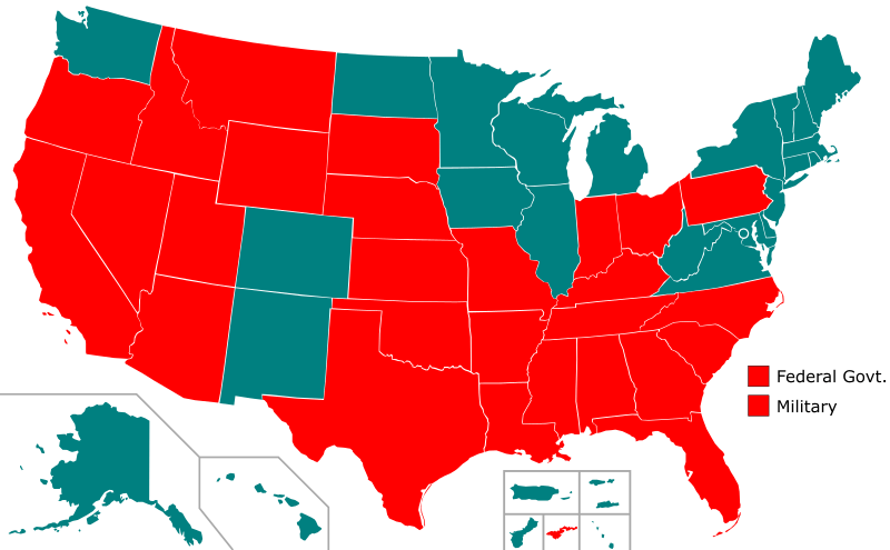 An increasing number of states are abolishing the death penalty. This map will have to be updated now that Virginia has changed its law. (Photo from Wiki Commons)