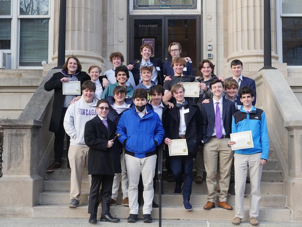 Award winners bring their awards back to Eye Street. Photo submitted by Mr. Carl Cardozo