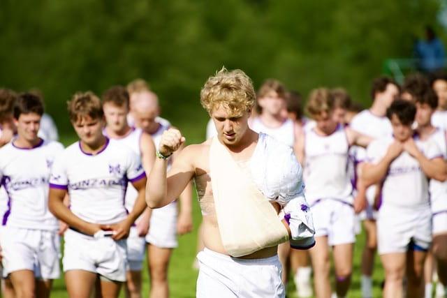 Benji Garland celebrates after the 2022 National Championship. From Gonzaga Rugby Flickr.