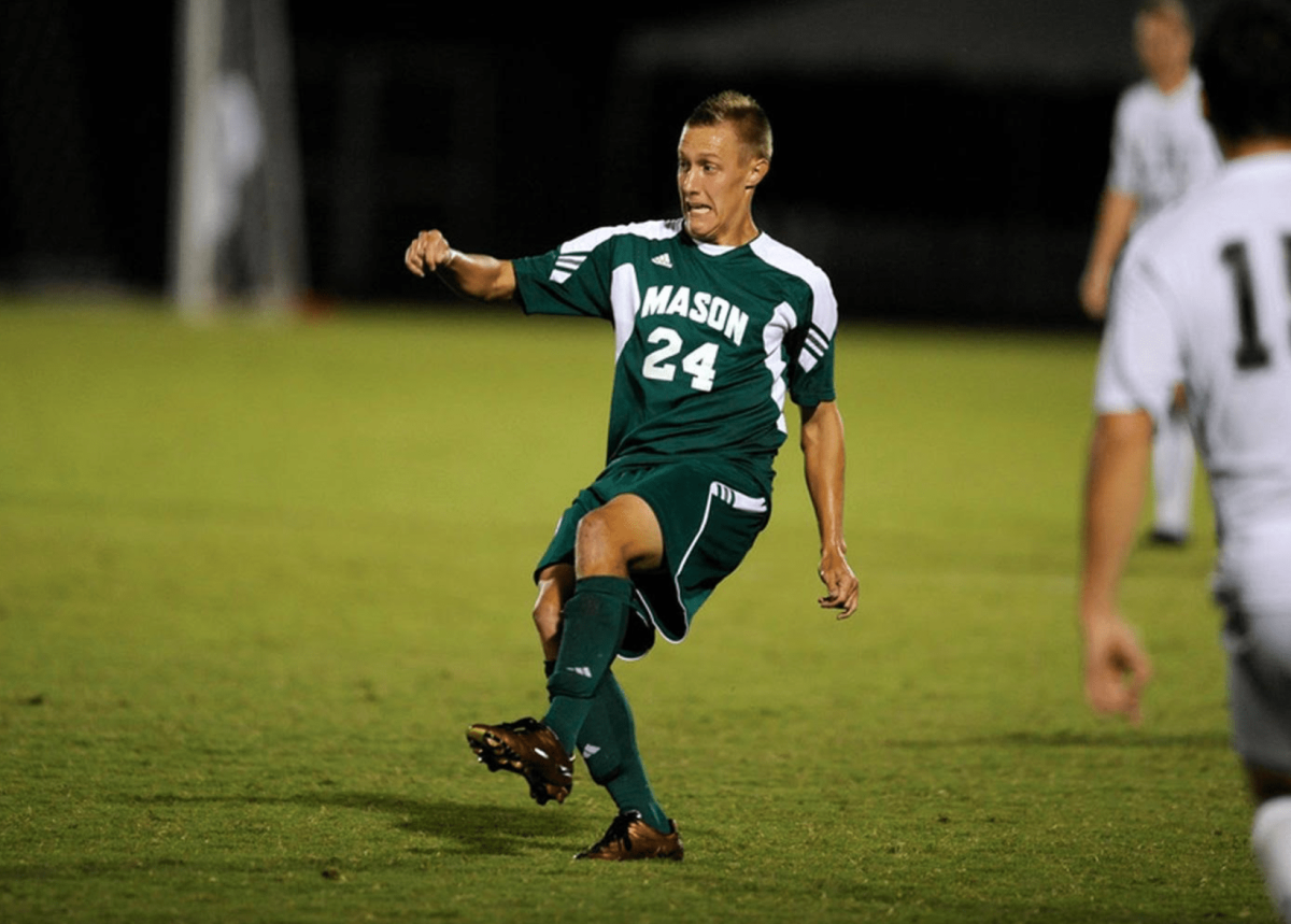 Mr. John Gardner played collegiate soccer at George Mason University. Photo from Mr. John Gardner