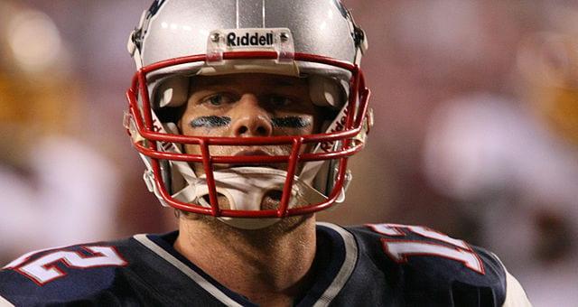 Tom Brady as a member of the New England Patriots Photo taken by Keith Allison via Wikimedia Commons 