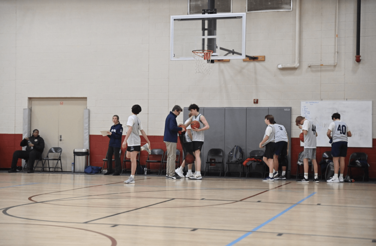 Gonzaga students play in a CYO game against their fellow classmates.