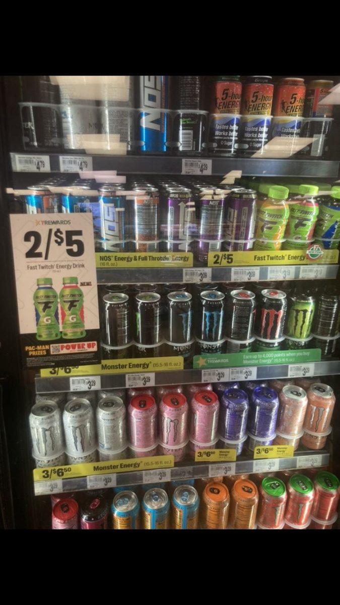 Energy drinks are easy to get at convenience store, but they are not always the most healthy for student athletes. Photo by Colin Clark