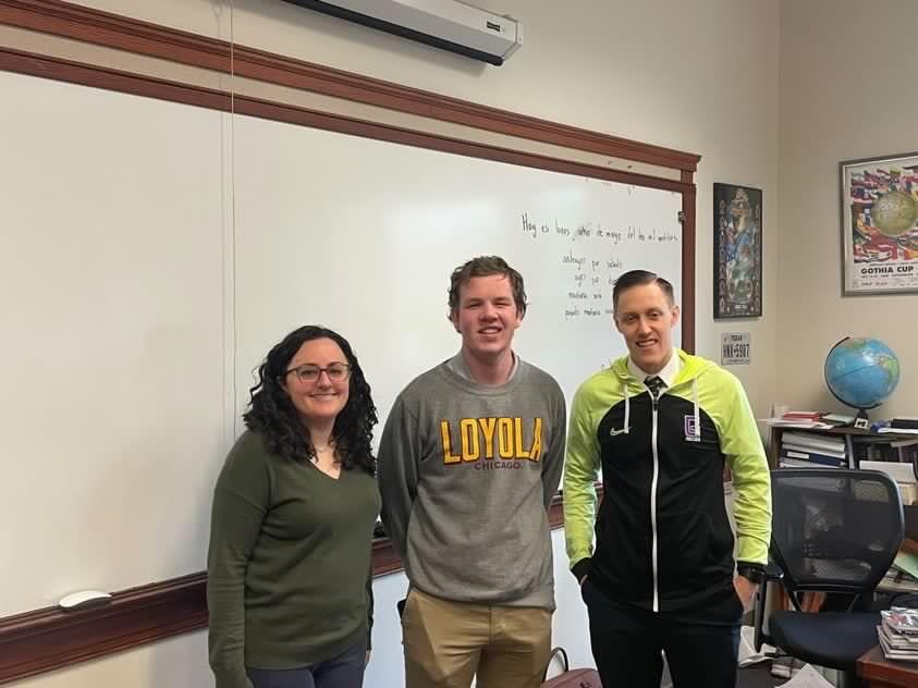 Ms. Emily Kokol-Riveral (left) and Mr. John Gardner (right) are two of my favorite teachers at Gonzaga. 
Photo by Canfield Lee Whiddon 