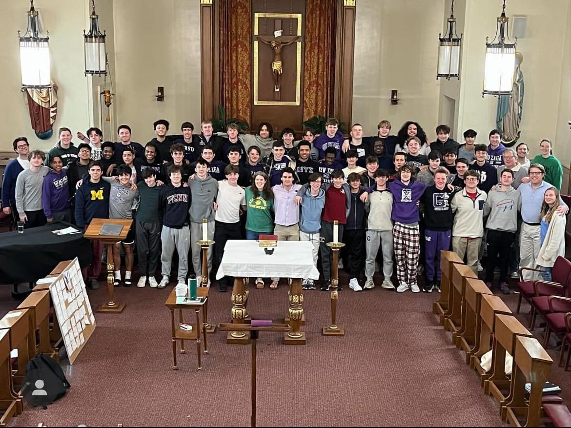 Group photo of February Kairos at Loyola on the Potomac. 