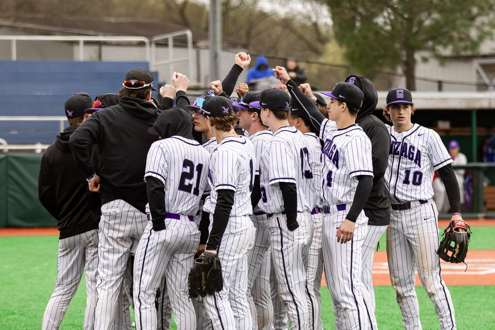 Varsity baseball before the big win vs DeMatha. Photo from Gonzaga Baseball Flickr