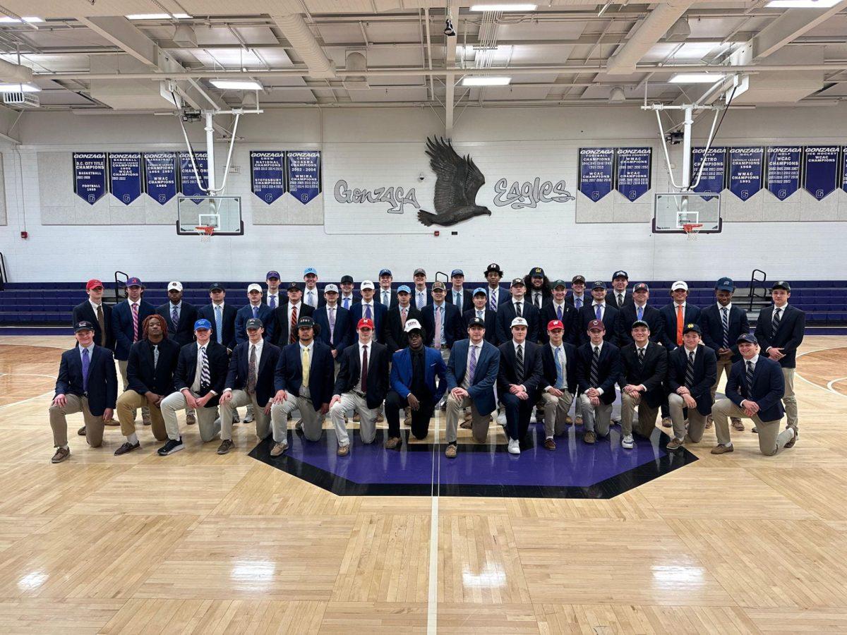 Signing Day at Gonzaga celebrates the many "Walking Trophies" headed to play in college next year. Photo taken from Gonzaga College High School Flickr.

 