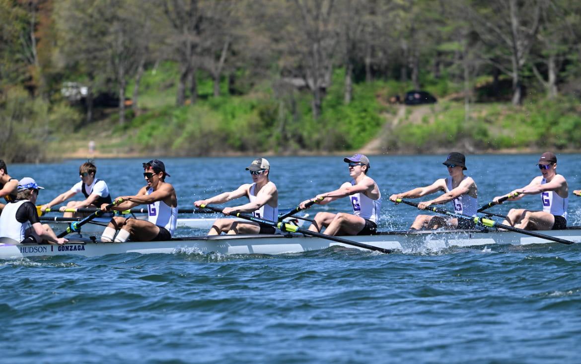 Photo of the First Varsity boat by John McHugh